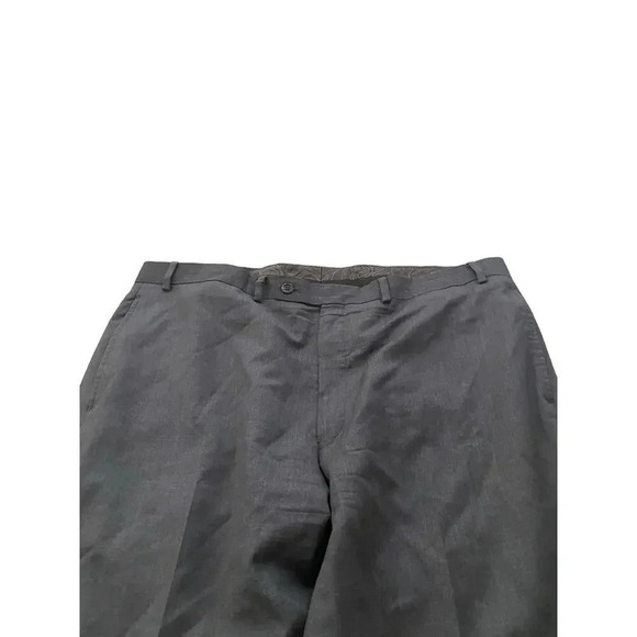 Lauren Ralph Lauren Gray Wide Leg Wool Pant Size Plus 40W X 32L - Picture 2 of 6